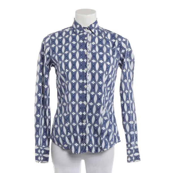 Blouse, in Blue, Cotton, Caliban