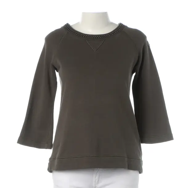 Sweatshirt, in Dunkelgrün, Baumwolle, Moncler