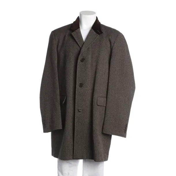 Wintermantel, in Dunkelbraun, Wolle, Barbour