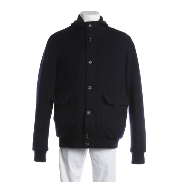 Winter Jacket, in Navy, Wool, MooRER