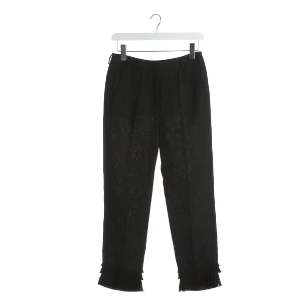 Pants, in Black, Linen, Max Mara