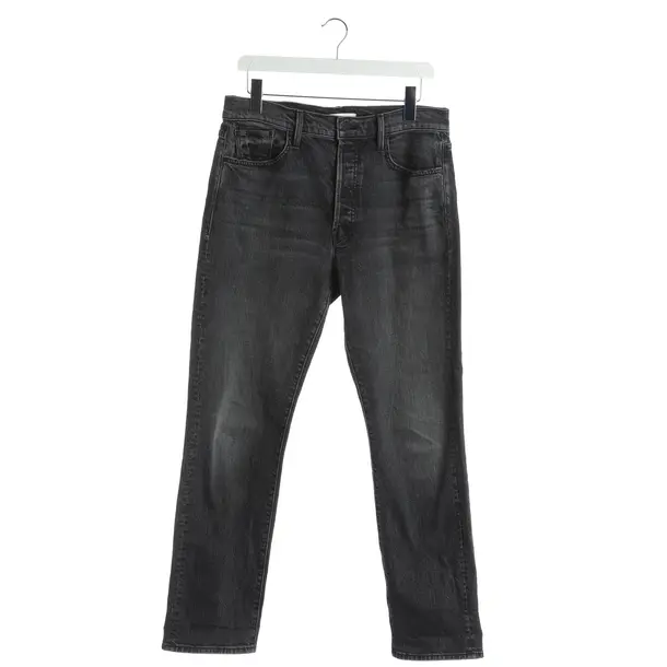 Jeans Straight Fit, in Dunkelgrau, Baumwolle, Mother