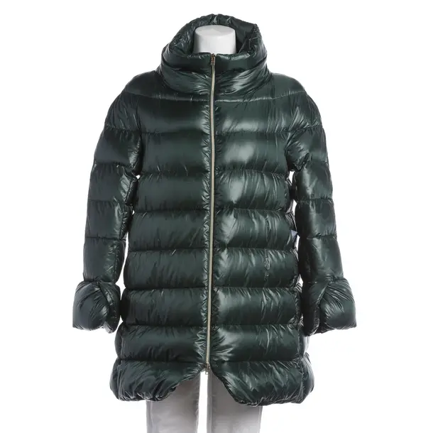 Mid-Season Coat, in Green, Polyamide, Herno
