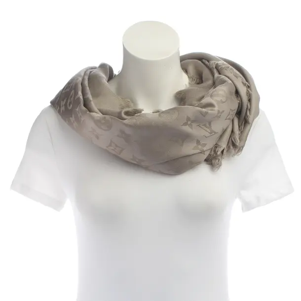 Schal, in Grau, Seide, Louis Vuitton