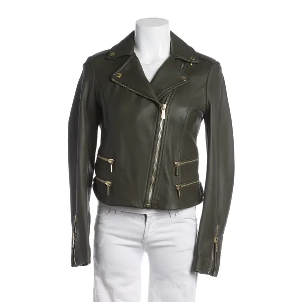 Lederjacke, in Grün, Leder, Michael Kors