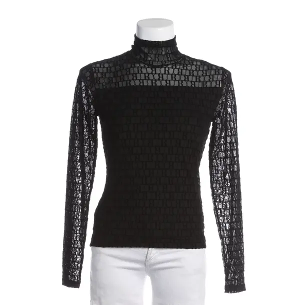 Long Sleeve Shirt, in Black, Polyester, Riani