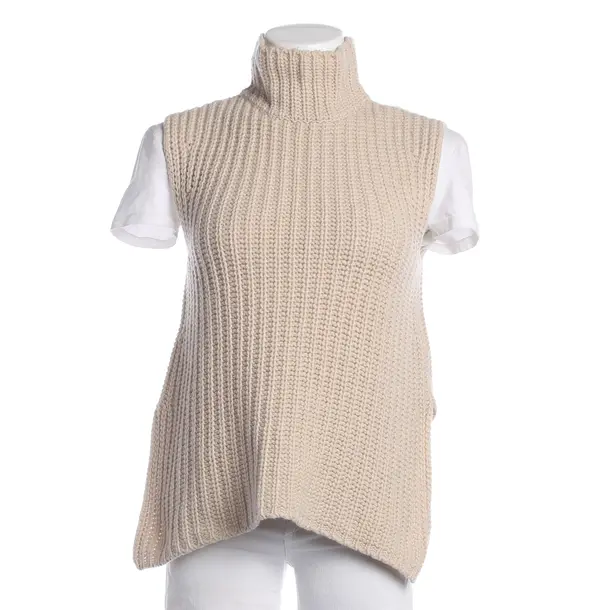 Sweater Vest, in Beige, Wool, Max Mara