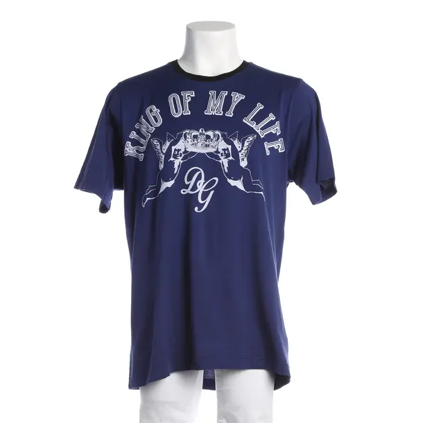 T-Shirt, in Navy, Baumwolle, Dolce & Gabbana