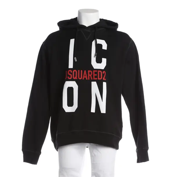 Felpa con cappuccio, in Nero, Cotone, Dsquared