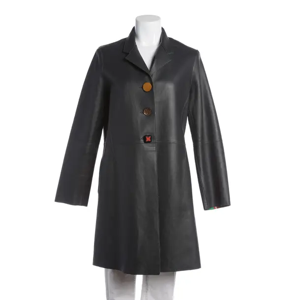 Cappotto in pelle, in Grigio, Pelle, Sportalm