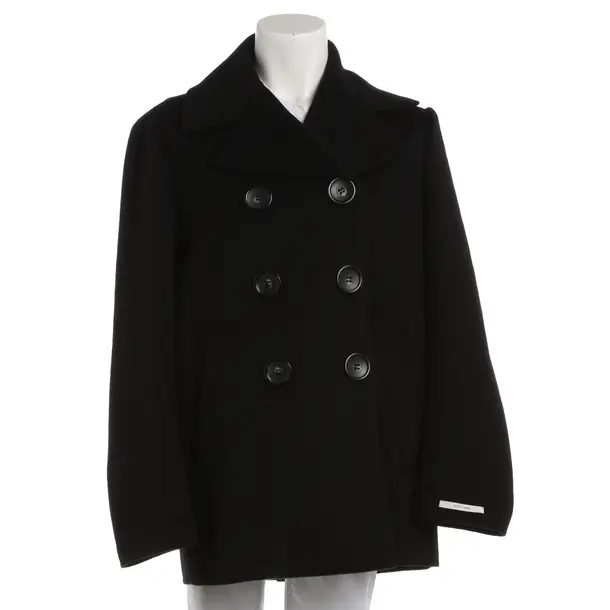 Mid-Season Coat, in Black, Wool, Sportmax