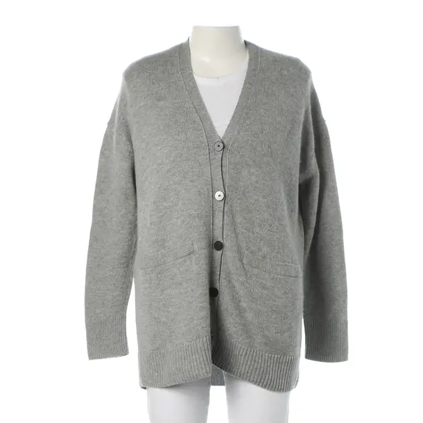 Cardigan, in Gray, Wool, Theory