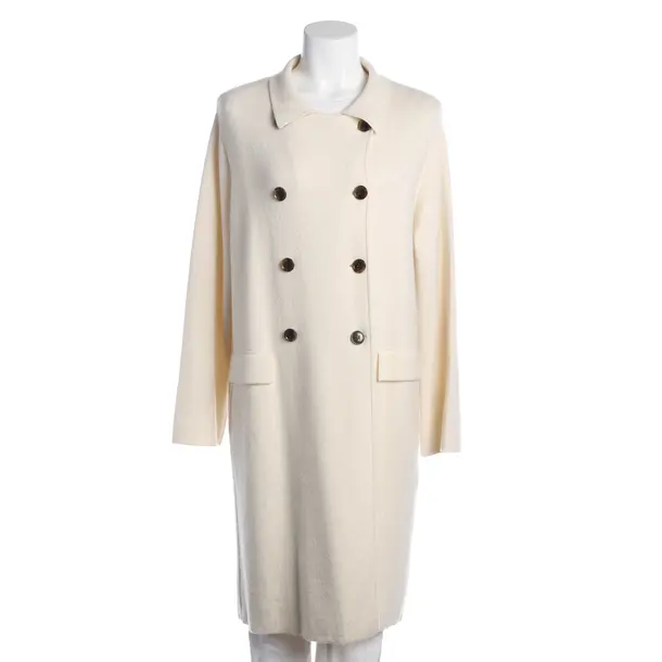 Mid-Season Coat, in Cream, Cashmere, Lisa Yang