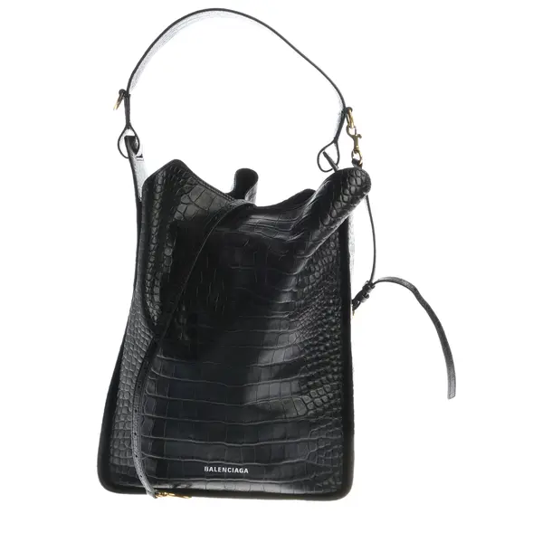 Schultertasche, in Schwarz, Leder, Balenciaga