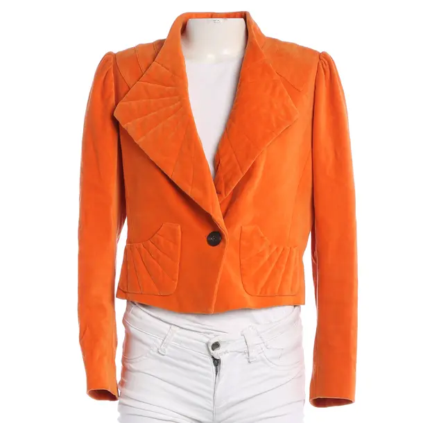 Blazer, in Orange, Baumwolle, Dries van Noten