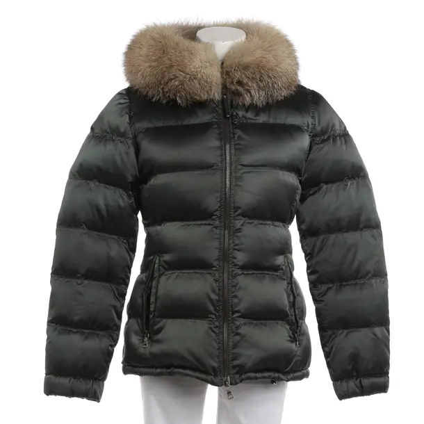 Down Puffer Jacket, in Green, Polyimide, Prada Linea Rossa