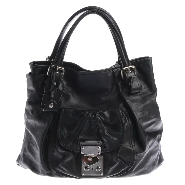 Shopper, in Schwarz, Leder, Miu Miu