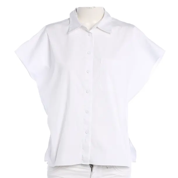 Blouse, in White, Cotton, Theory