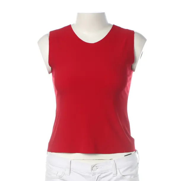 Top, in Red, Polyester, Norma Kamali