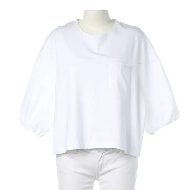 Camicia, in Bianco, Cupro, Prada