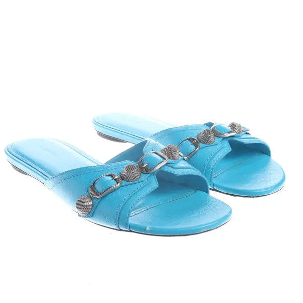 Sandalen, in Blau, Balenciaga
