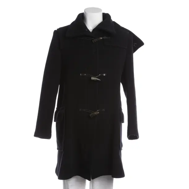 Mid-Season Coat, in Black, Wool, Burberry