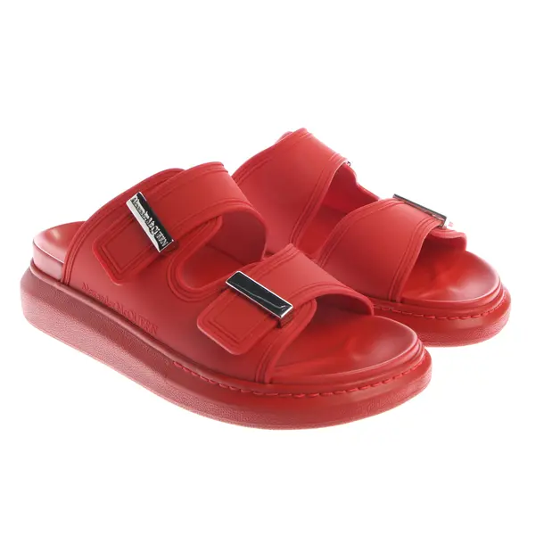 Slides, in Red, Alexander McQueen