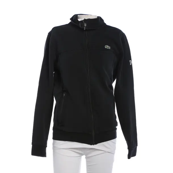 Sweatjacke, in Schwarz, Baumwolle, Lacoste