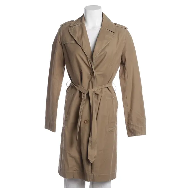 Summer Coat, in Brown, Cotton, Closed