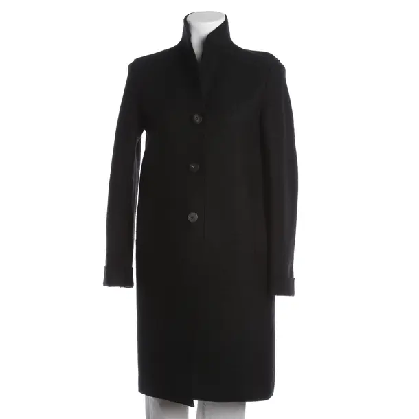 Übergangsmantel, in Schwarz, Wolle, Harris Wharf London