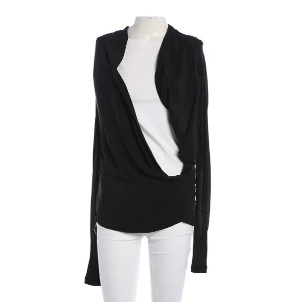Long Sleeve Shirt, in Black, Acetate, Victoria Beckham