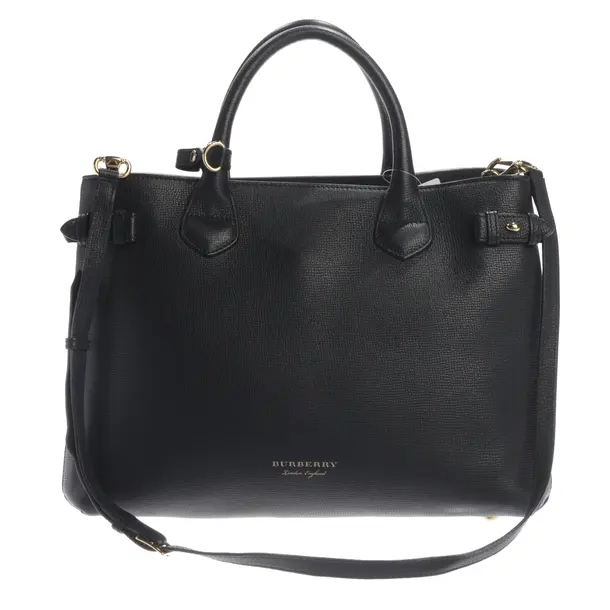 Handtasche, in Schwarz, Leder, Burberry