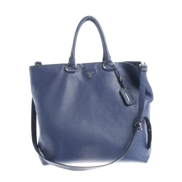 Shopper, in Blu, Pelle, Prada