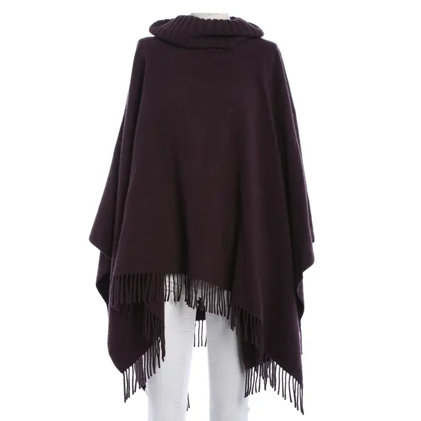 Poncho, in Purple, Wool, Fabiana Filippi