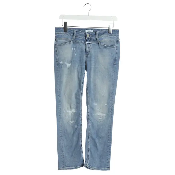 Straight Fit Jeans, in Blue, Cotton, Closed