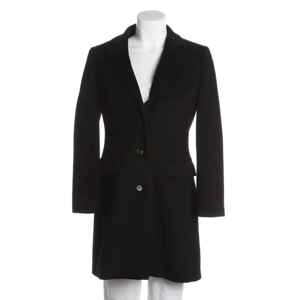 Mid-Season Coat, in Black, Wool, Hugo Boss Black Label