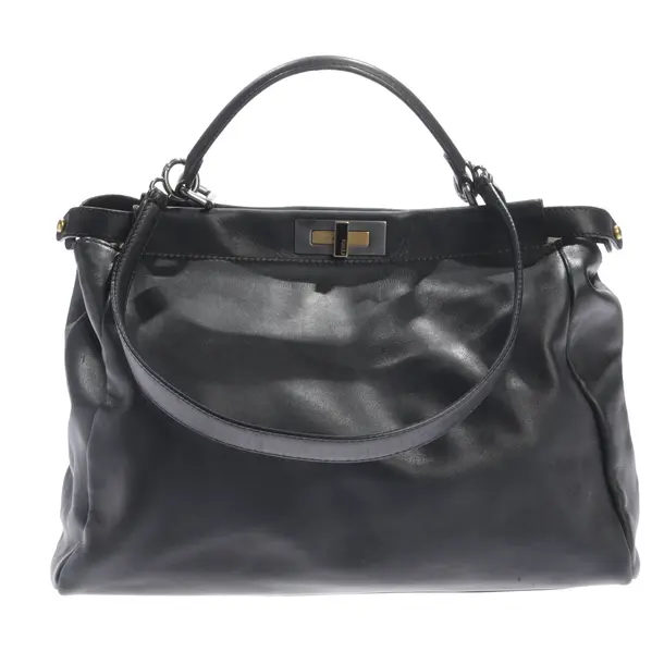 Handtasche, in Schwarz, Leder, Fendi