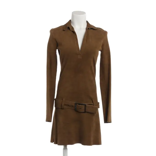 Cocktail Dress, in Camel, Leather, Jitrois