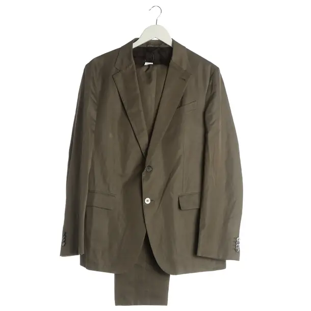 Anzug, in Dunkelgrau, Baumwolle, Zegna