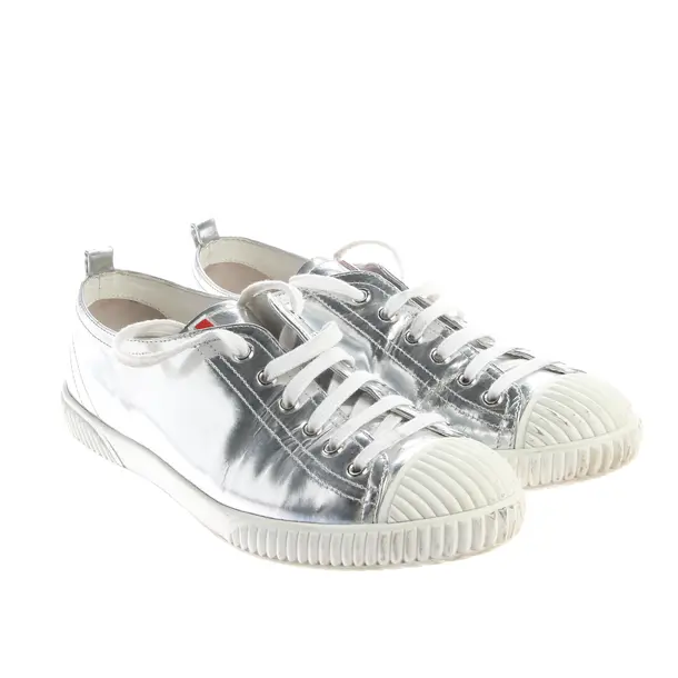 Sneakers, in Silver, Prada Linea Rossa