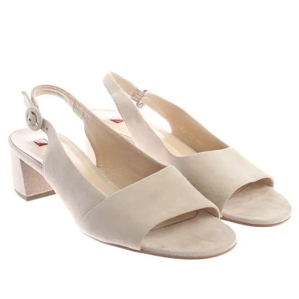 Heeled Sandals, in Beige, Högl