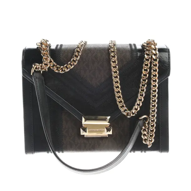 Shoulder Bag, in Black, Leather, Michael Kors