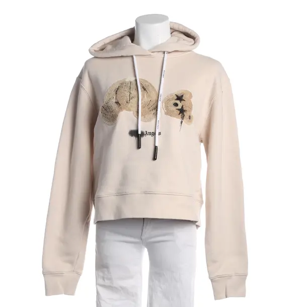 Hoodie, in Beige, Baumwolle, Palm Angels