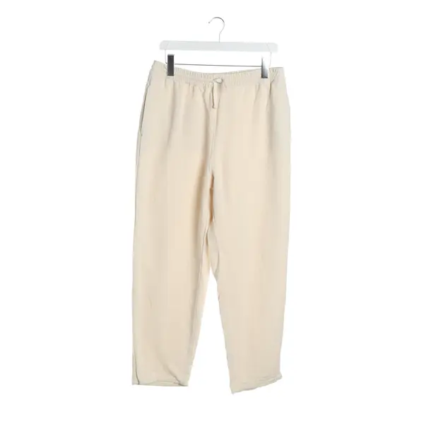 Hose, in Cream, Baumwolle, American Vintage