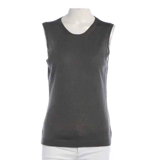 Top, in Gray, Wool, Peserico