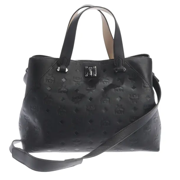 Handbag, in Black, Leather, MCM