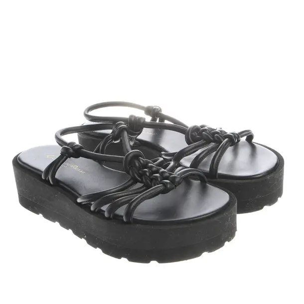 Sandali con plateau, in Nero, Gianvito Rossi