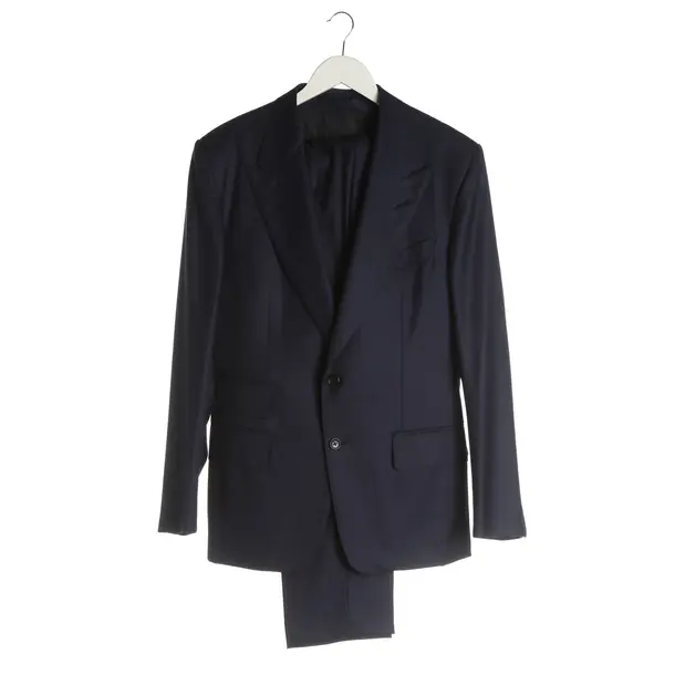 Suit, in Navy, Wool, Tom Ford