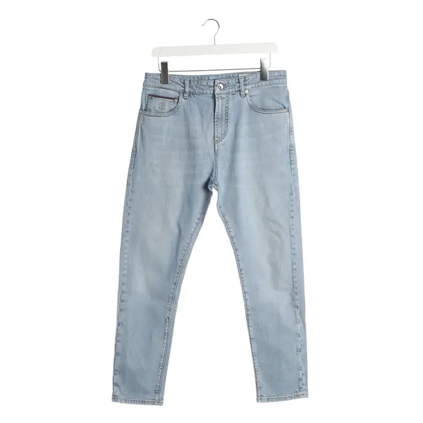 Jeans slim fit, in Azzurro, Cotone, Brunello Cucinelli