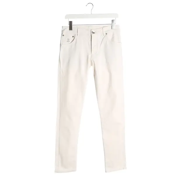 Jeans Slim Fit, in Beige, Baumwolle, Brunello Cucinelli